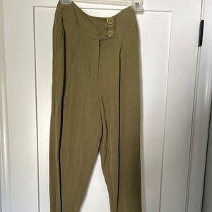 High waisted intermix pants